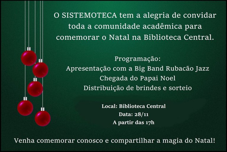 Natal na Biblioteca Central