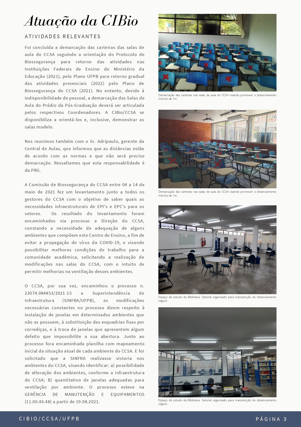 Newsletter para a comunidade acadêmica do CCSA/UFPB