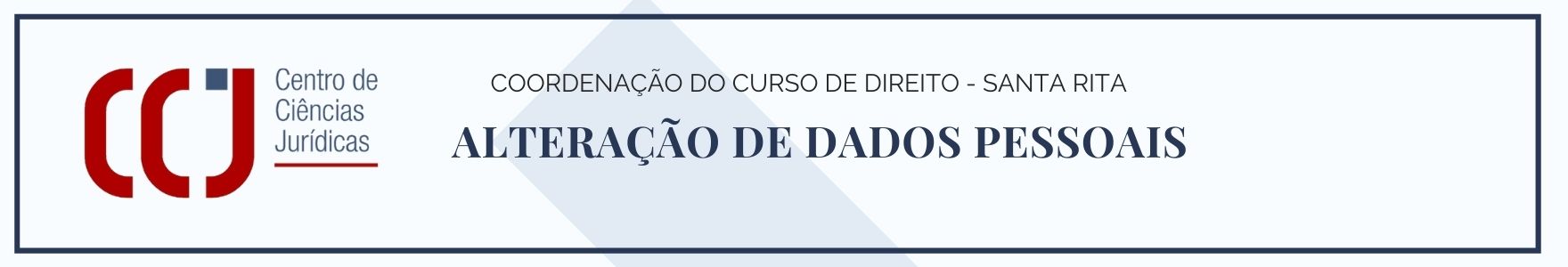 Alteração de dados pessoais